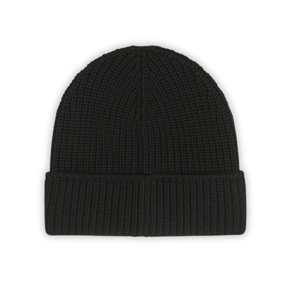 Goose Black Ribbed Beanie