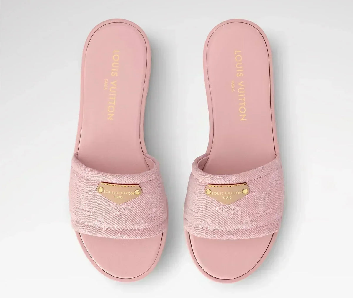 “LV“ Denim Sandalen
