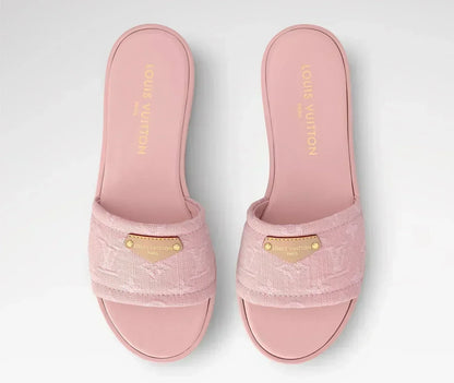 “LV“ Denim Sandalen
