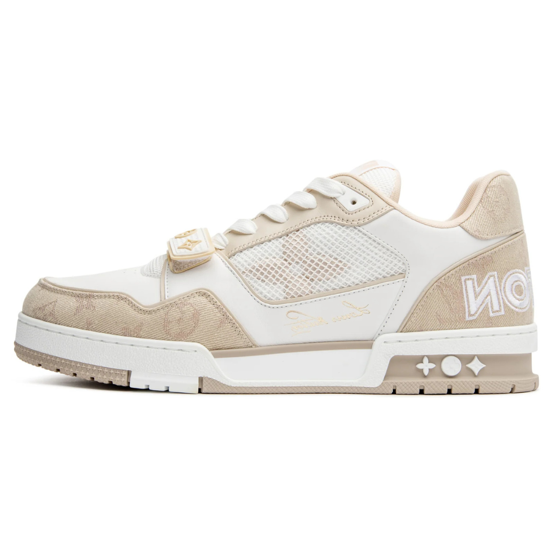 Monogram Beige Denim Trainer