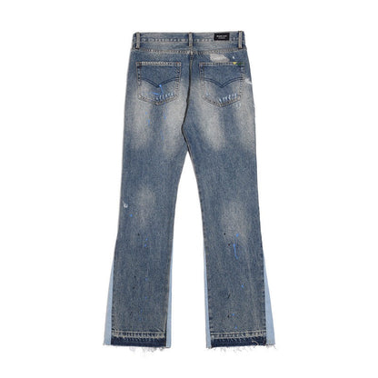 "Wavy" Flared Denim